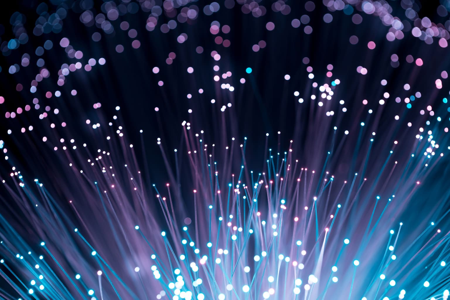 Lines with dots represent internet data travelling.